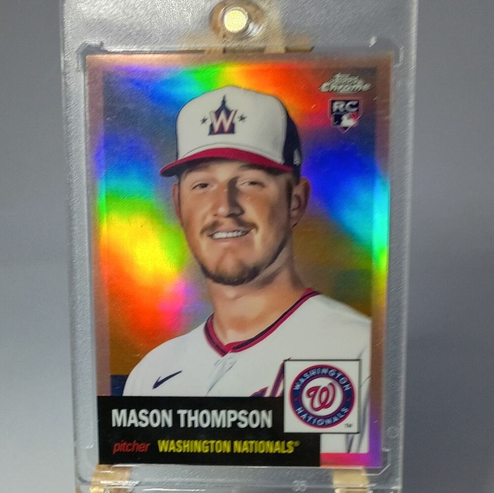 Mason Thompson #295 SP 14/75 Topps Chrome Rose Gold Ann. Platinum  2022